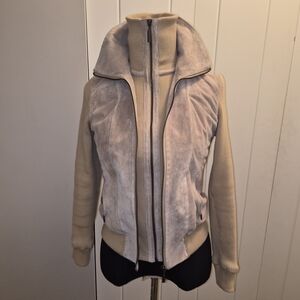 Women's Beige and Cream Jacket